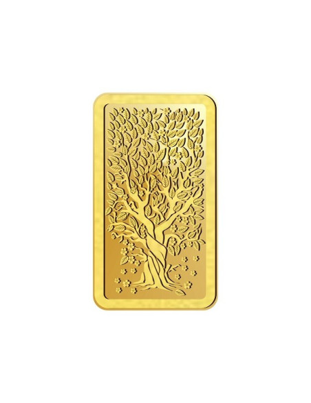 Kalpataru Gold Bar Of 1 Gram 24Kt Gold 999 Purity Fineness