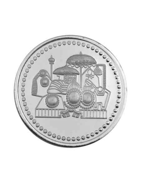 Vaishno Devi Silver Coin of 10 Gram in 999 Purity / Fineness