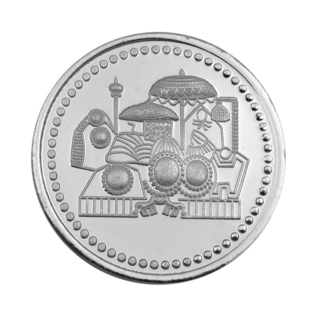 Buy Vaishno Devi Silver Coin Of 10 Gram In 999 Purity Fineness Online