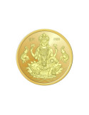 Lakshmi Gold Coin Of 1 Gram 24Kt Gold 999 Purity Fineness