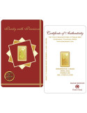 Lakshmi Gold Bar Of 2 Gram 24Kt Gold 999 Purity Fineness
