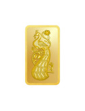 Peacock Gold Bar Of 1 Gram 24Kt Gold 999 Purity Fineness