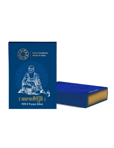 MMTC PAMP Silver Color Coin Gurunanak Dev Ji of 20 Gram in 999.9 Purity / Fineness