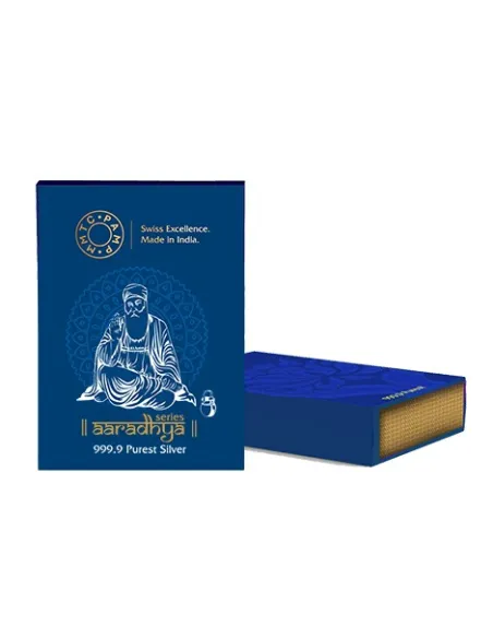 MMTC PAMP Silver Color Coin Gurunanak Dev Ji of 20 Gram in 999.9 Purity / Fineness