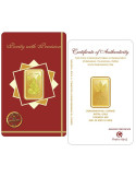 Lakshmi Gold Bar Of 5 Gram 24Kt Gold 999 Purity Fineness