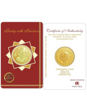 Omkar Mint Lakshmi Gold Coin Of 10 Gram 24Kt Gold 999 Purity Fineness