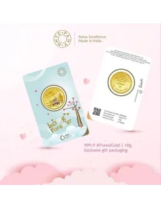 MMTC-PAMP Love Forever Gold Coins of 10 Grams in 24 Karat 999.9 Purity / Fineness