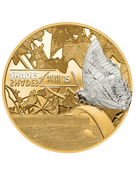 Butterfly Shades of Nature Silver Coin 2015 By Cook Islands