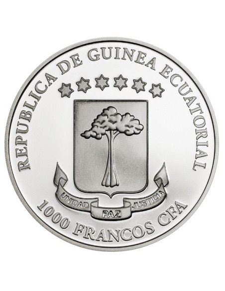 Butterflies in 3D Silver Coin 2015  25grams  925 Purity By Equatorial Guinea