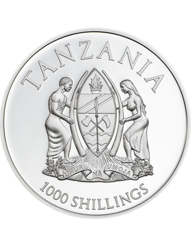 Butterflies in 3D Silver Coin 2016  25grams 999 Purity By Tanzania