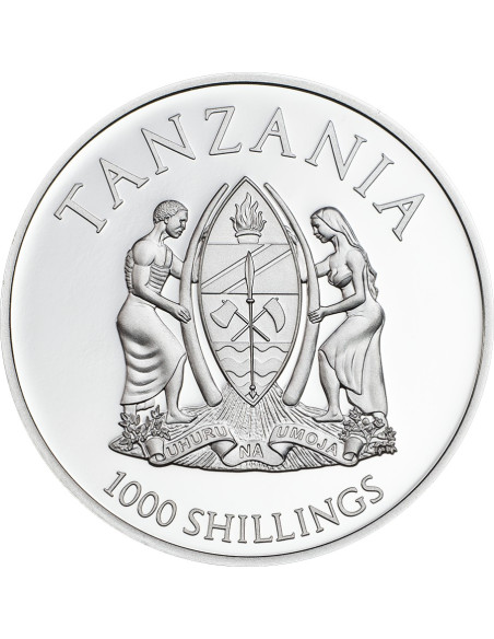 Butterflies in 3D Silver Coin 2016  25grams 999 Purity By Tanzania