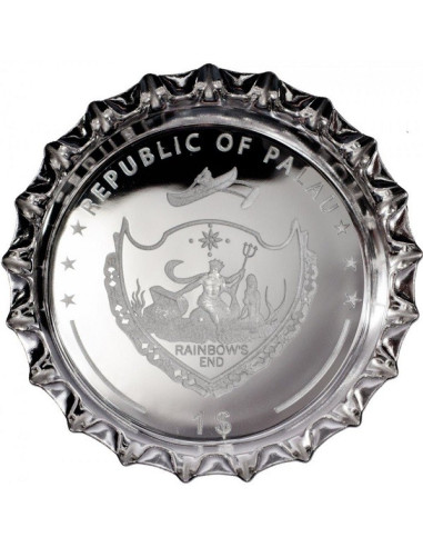 Bavarian Purity Law 500 Years Cap Beer Silver Coin 2016  2.50gm 999 Purity By Palau