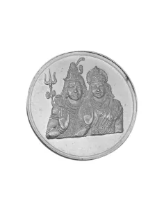 Shiva Parwati Silver Coin of 20 Gram in 999 Purity / Fineness