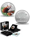 MMTC PAMP The Red Panda Silver Coin Of WWF India Nurture Series 2022 1 oz / 31.10 gm 999.9 Purity