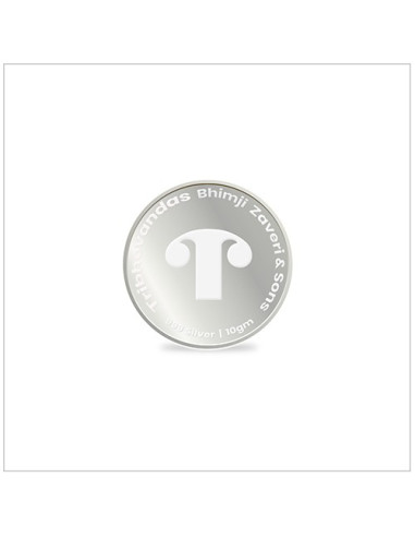 Tribhovandas Bhimji Zaveri Silver Coin of 10 Grams in 999 Purity Fineness