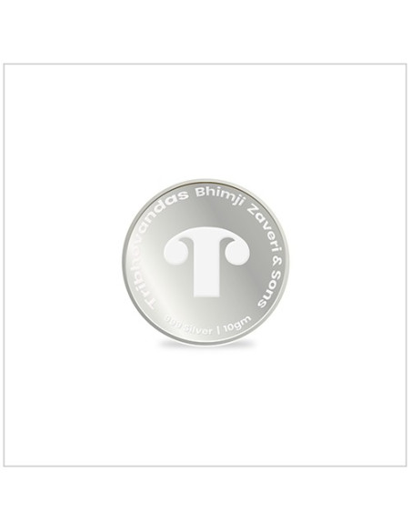 Tribhovandas Bhimji Zaveri Silver Coin of 10 Grams in 999 Purity Fineness