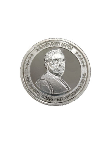 Omkar Mint Narendra Modi Silver Coin of 10 Grams in 999 Purity Fineness