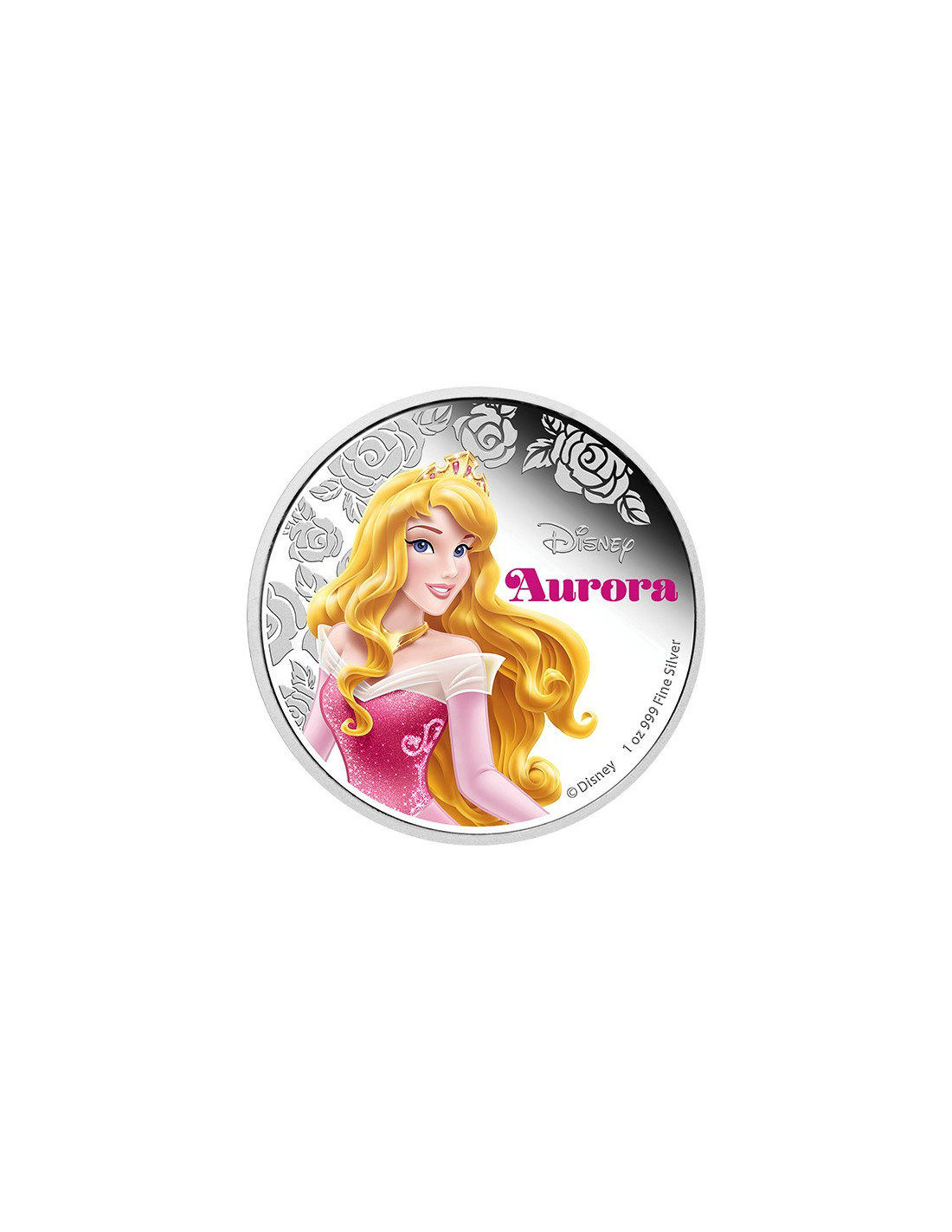 Disney Princess Aurora 2015 1 Ounce/ 31.10 gms 999 Purity By Niue ...