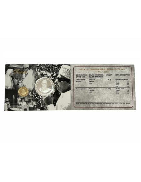 Birth Centenary Of Dr. M.G. Ramachandran Commemorative Coin