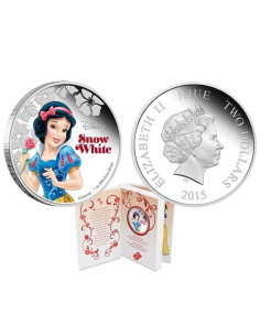 Disney Princess Snow White 2015 1 Ounce/ 31.10 gms 999 Purity By Niue Island