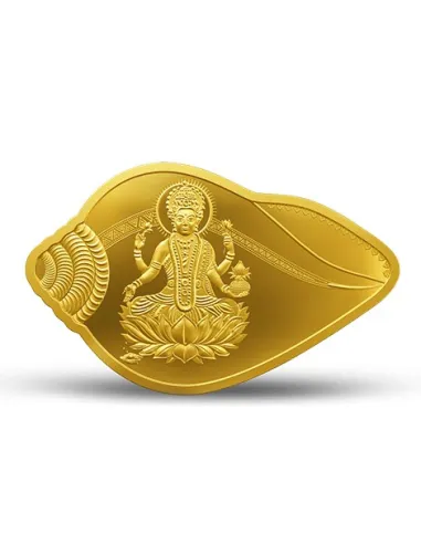 MMTC-PAMP Lakshmi Shankh Shape Gold Coin Of 20 Grams 24 Karat in 9999 Purity / Fineness