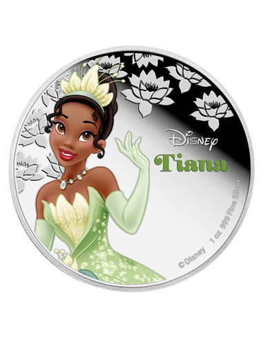 Disney Princess Tiana 2016  1 Ounce/ 31.10 gms  999 Purity By Niue Island