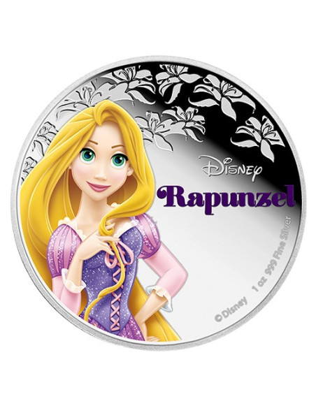 Disney Princess Rapunzel  2016  1 Ounce/ 31.10 gms  999 Purity By Niue Island