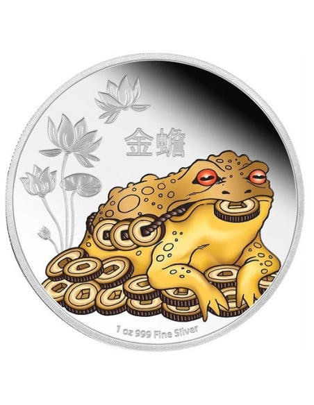 Feng Shui Money Toad 2016 1 Ounce/ 31.10 gms  999 Purity By Niue Island