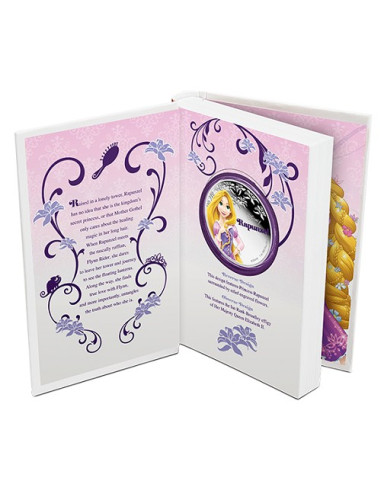 Disney Princess Rapunzel  2016  1 Ounce/ 31.10 gms  999 Purity By Niue Island