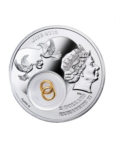 Wedding Coin 2016  28gms  999 Purity By Niue Island