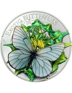 Exotic Butterflies in 3D  Silver Coin 2017  25 gms  999 Purity By Mongolia