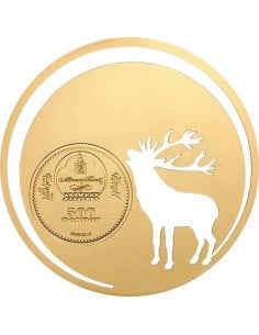 Roaring Deer Silver Coin 2017  15.55 gms  925 Purity By Mongolia