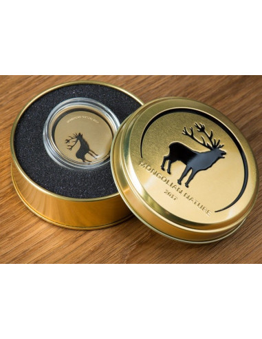 Roaring Deer Silver Coin 2017  15.55 gms  925 Purity By Mongolia