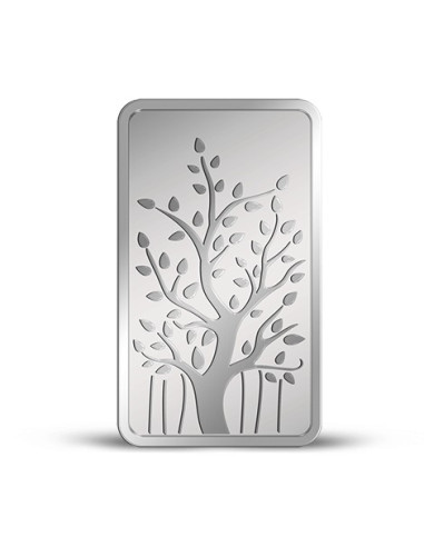 MMTC-PAMP Banyan Tree Silver Ingot Bar of 50 Gram in 999.9 Purity / Fineness in Certi Card