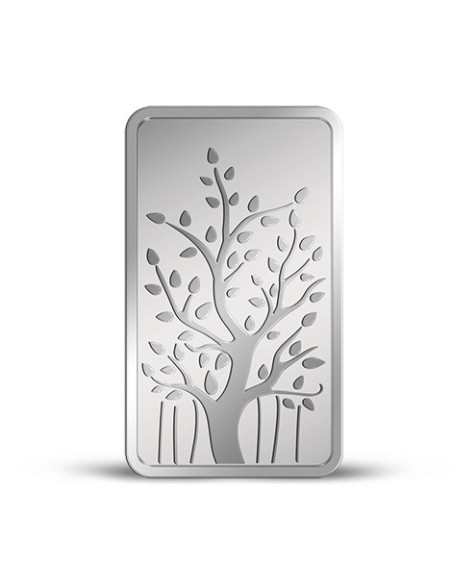 MMTC-PAMP Banyan Tree Silver Ingot Bar of 50 Gram in 999.9 Purity / Fineness in Certi Card