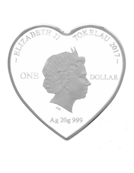 Roses For Love Silver Coin 2017  20 grams  999 Purity By Tokelau