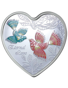 Eternal Love Silver Coin 2013  20 grams  999 Purity By Cook Islands