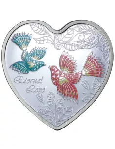 Eternal Love Silver Coin 2013  20 grams  999 Purity By Cook Islands