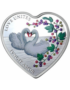 Love Unites Silver Coin 2014 20 grams 999 Purity By Tokelau