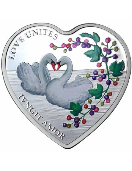 Love Unites Silver Coin 2014  20 grams  999 Purity By Tokelau