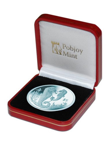 Seahorse Turquoise Titanium Coin 2017  10 grams 0.99 Purity By British Virgin Islands