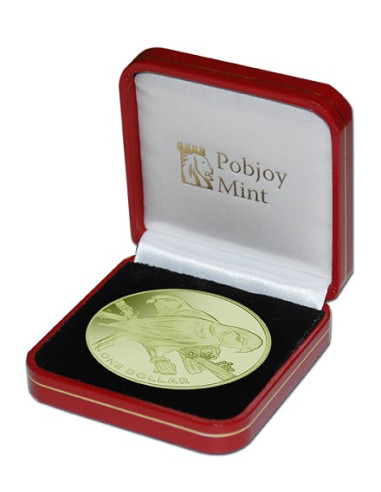 Collared Lory Green Titanium Coin 2017  10 grams 0.99 Purity By British Virgin Islands