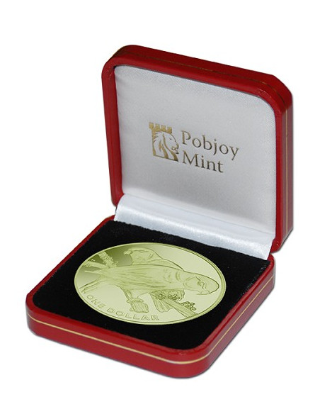 Collared Lory Green Titanium Coin 2017  10 grams 0.99 Purity By British Virgin Islands