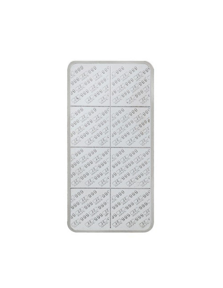 Bangalore Refinery Silver Bar Of 250 Grams in 999 Purity / Fineness
