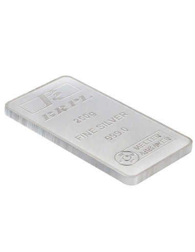 Bangalore Refinery Silver Bar Of 250 Grams in 999 Purity / Fineness
