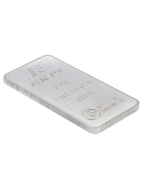 Bangalore Refinery Silver Bar Of 250 Grams in 999 Purity / Fineness