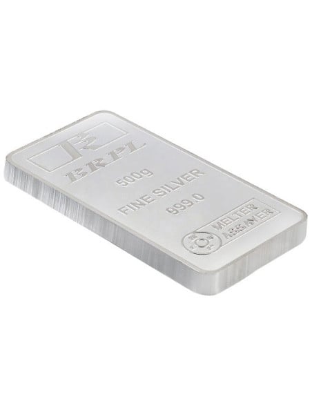 Bangalore Refinery Silver Bar Of 500 Grams in 999 Purity / Fineness