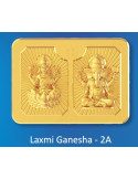 Laxmi Ganesh Panchdhatu Bar Fusion of Gold Silver Copper Tin and Zinc By Gianna Art