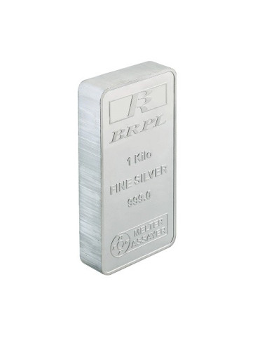 Bangalore Refinery Silver Bar Of 1 Kg in 999 Purity / Fineness