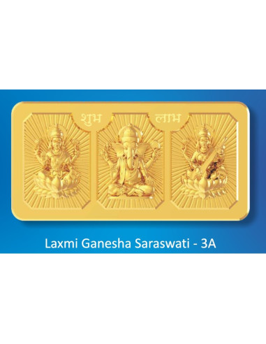 Trimurti Panchdhatu Bar Fusion of Gold Silver Copper Tin and Zinc